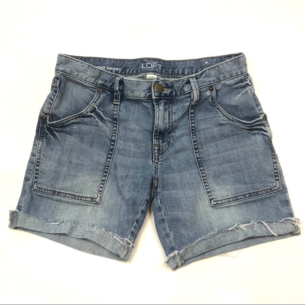 Ann Taylor LOFT Boyfriend Cut-off Jean Shorts